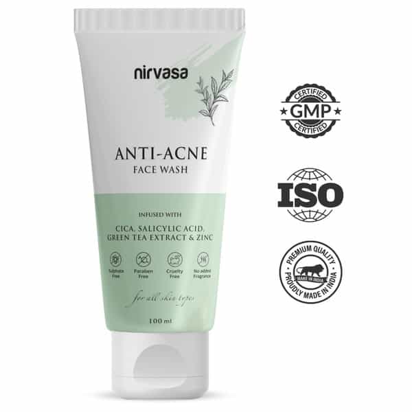 Nirvasa Anti - Acne With Salicylic Acid & Green Tea Extract | Anti - Acne Face Wash (100 Ml)
