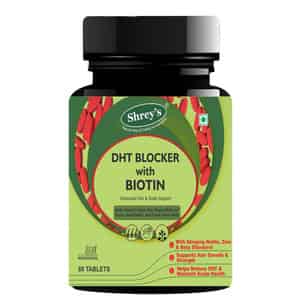 Shreys Dht Blocker With Biotin For Hair Growth & Hair Fall Control - 60 Veg Tablets