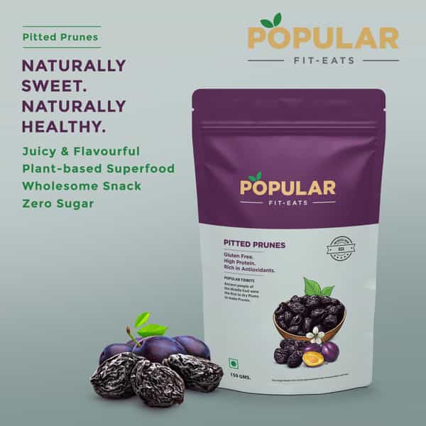Popular Fit Eats Pitted Prunes | 150 Gm