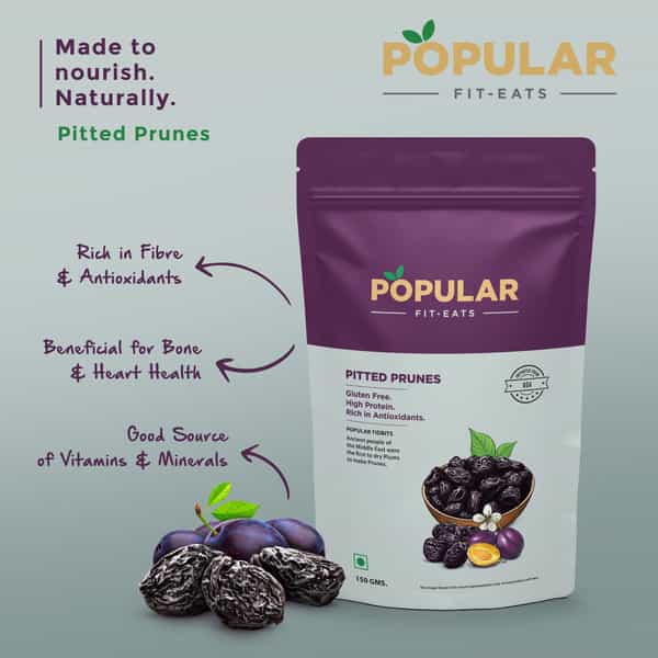 Popular Fit Eats Pitted Prunes | 150 Gm