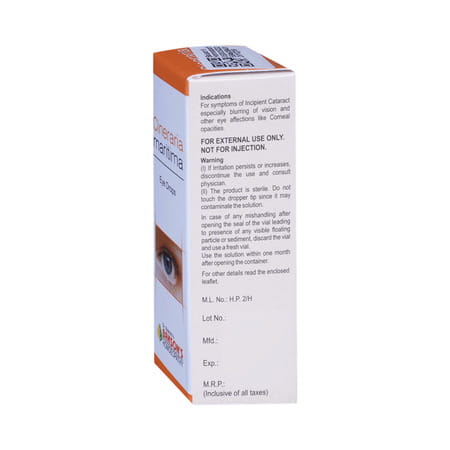 Dr Bakshi'S Bakson Homoeopathy Cineraria Maritima Eye Drops 10 Ml