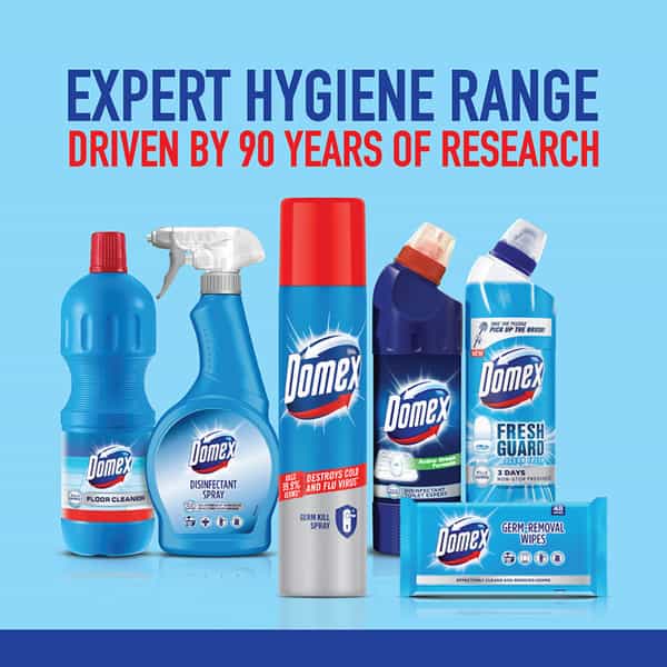 Domex Germ-Kill Spray Kills 99.9% Germs Instant Action Destroys Cold Flu H1n1 Virus - 200Ml