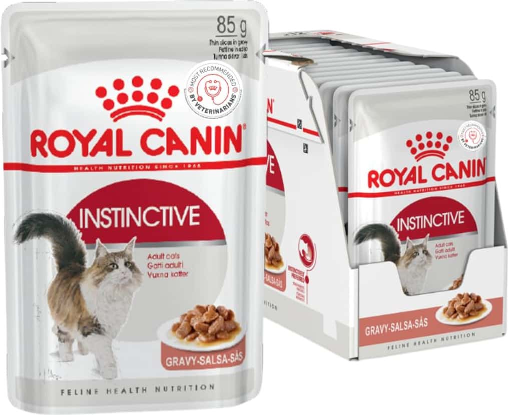 Royal Canin Instinctive Adult Cat Food | 85 Grams | Pack Of 12 Sachet | Wet Food