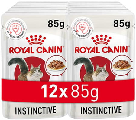 Royal Canin Instinctive Adult Cat Food | 85 Grams | Pack Of 12 Sachet | Wet Food