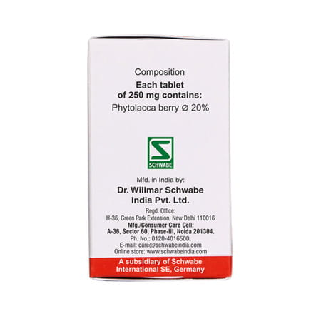 Dr. Willmar Schwabe India Phytolacca Berry Tablet 20 Gm