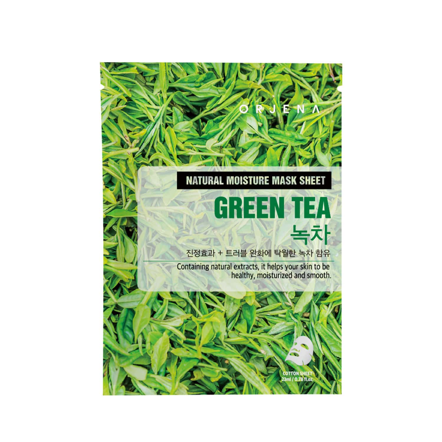 Orjena Natural Moisture Green Tea Mask Sheet - Pack Of 3