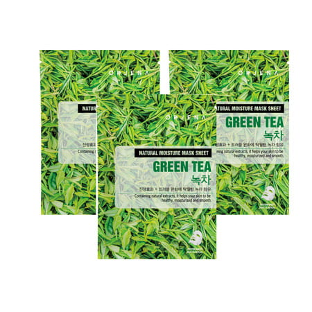 Orjena Natural Moisture Green Tea Mask Sheet - Pack Of 3
