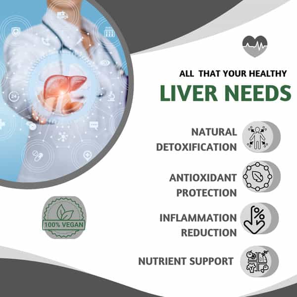 Pure Nutrition Milk Thistle Liver Detox Supplement- 60 N Tabs