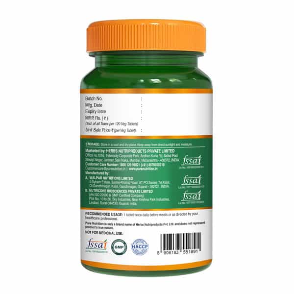 Pure Nutrition Milk Thistle Liver Detox Supplement- 60 N Tabs