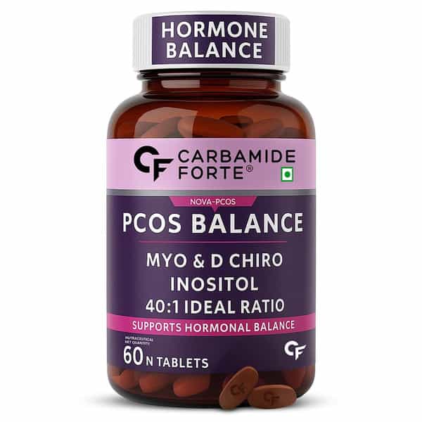 Carbamide Forte Pcos Supplement For Women | 40:1 Ratio Of Myo Inositol To D Chiro Inositol - 60 Tabs