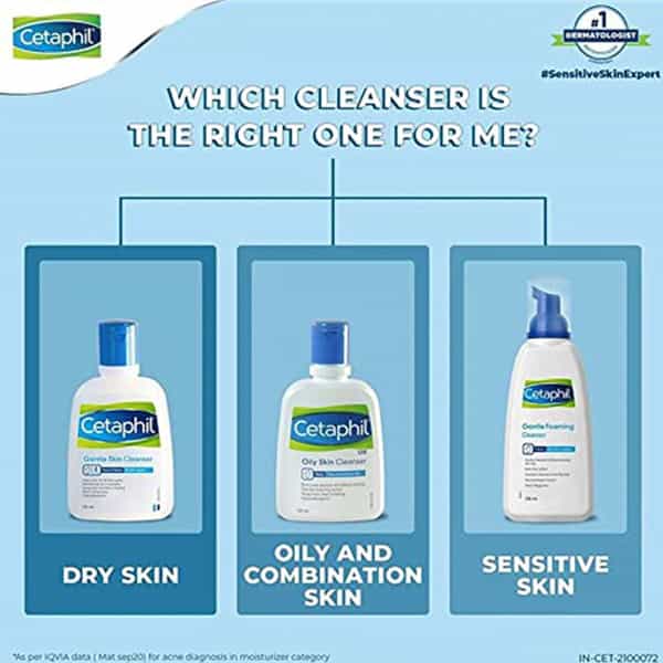 Cetaphil Gentle Skin Cleanser | Dry To Normal Sensitive Skin | 125 Ml | Pack Of 2