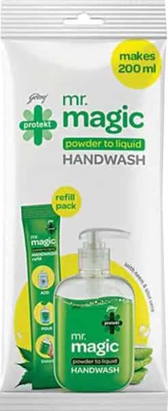 Godrej Protekt Mr. Magic Hand Wash Neem (Refills) 9Gm Each - Pack Of 3