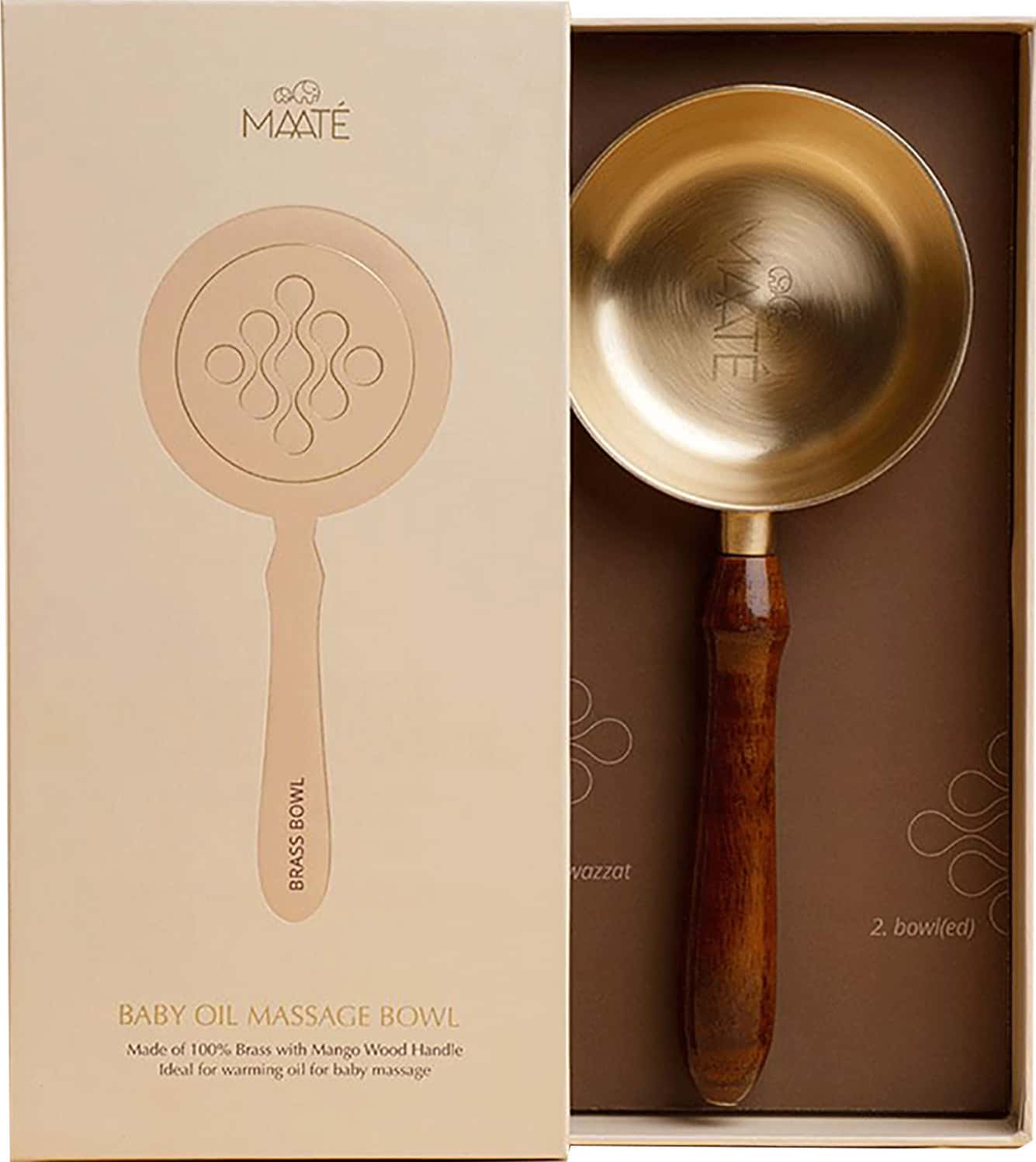 Buy MAATE BABY OIL MASSAGE BOWL GIFT BOX I BABY OIL MASSAGE BRASS
