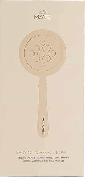 Maate Baby Oil Massage Bowl Gift Box I Baby Oil Massage Brass Bowl