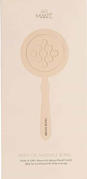 Maate Baby Oil Massage Bowl Gift Box I Baby Oil Massage Brass Bowl