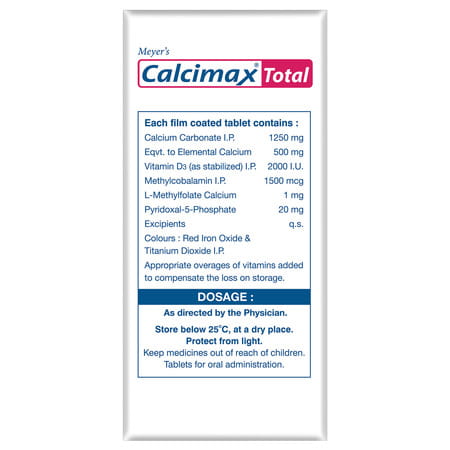 Calcimax Total Strip Of 15 Tablets