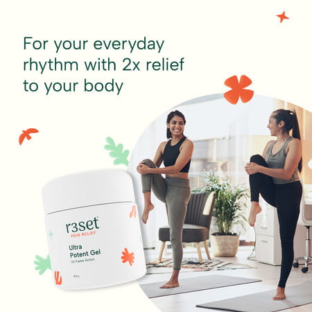 R3set Ultra Potent Gel | Ultimate Natural Pain Relief Solution | 100% Natural No Side Effect - 100gm