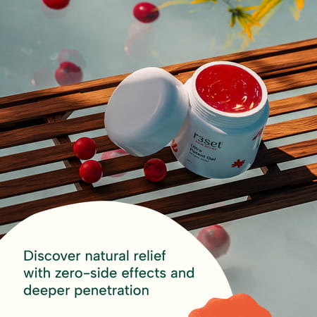 R3set Ultra Potent Gel | Ultimate Natural Pain Relief Solution | 100% Natural No Side Effect - 100gm