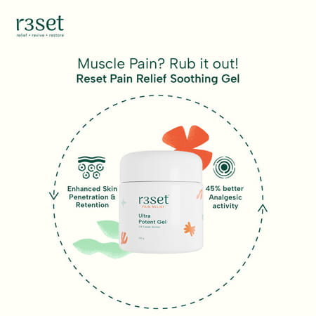 R3set Ultra Potent Gel | Ultimate Natural Pain Relief Solution | 100% Natural No Side Effect - 100gm