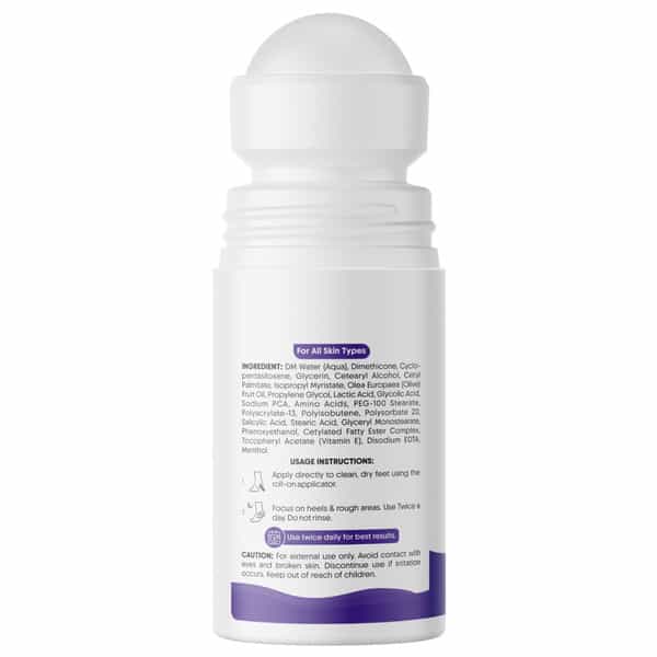 Aravi Organic 20% Urea Foot Roll-On For Cracked Heels & Pigmentation - 50Ml