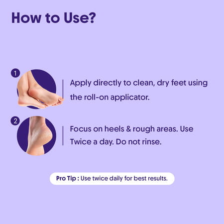 Aravi Organic 20% Urea Foot Roll-On For Cracked Heels & Pigmentation - 50ml