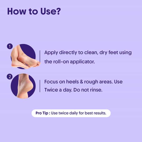 Aravi Organic 20% Urea Foot Roll-On For Cracked Heels & Pigmentation - 50Ml
