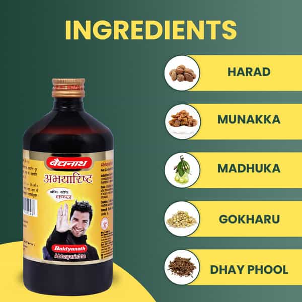 Baidyanath Ayurved Abhayarisht 450Ml | Digestive Wellness Tonic