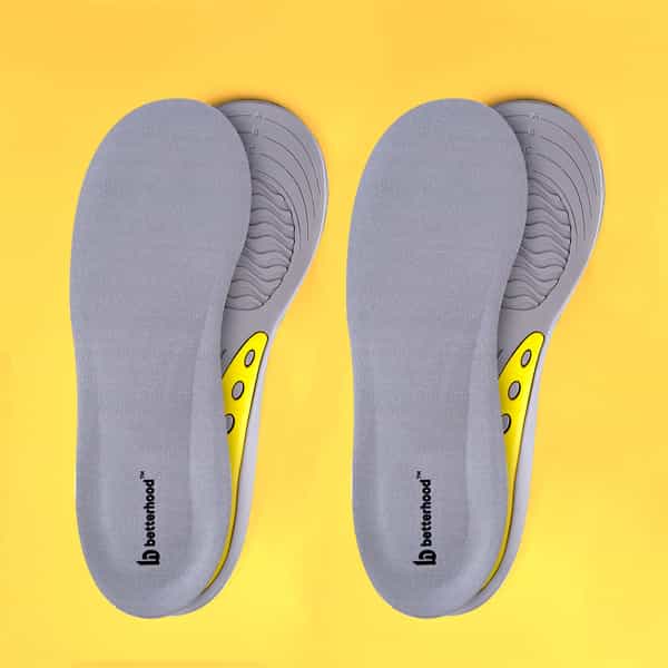 Betterhood Pack Of 2 Pairs Dual Gel Orthotic All-Day Comfort Daily-Use Shoe Insoles (8-11 Uk)