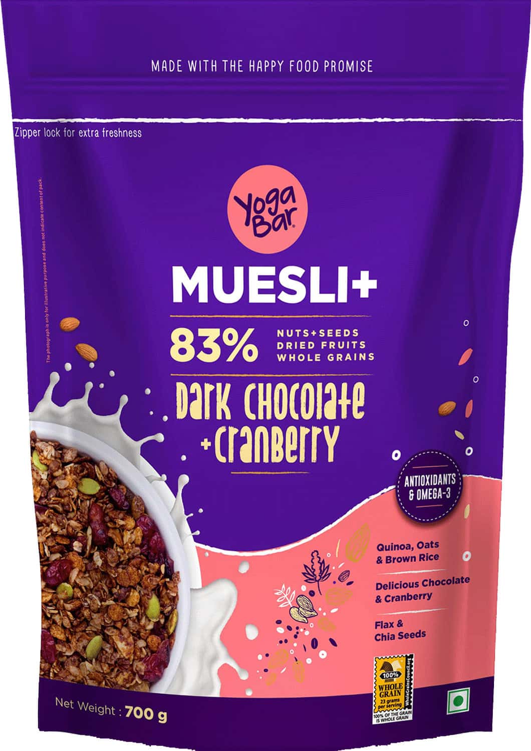 Yogabar Dark Chocolate Muesli 700g