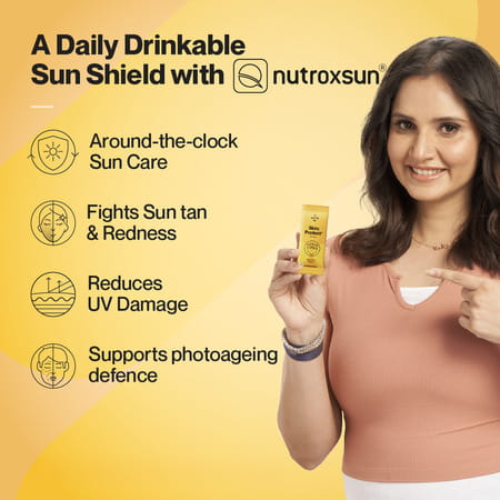 Setu Skin Protect - First Drinkable Sunshield | Reduces Pigmentation & Photoaging ( 1n - Strawberry)