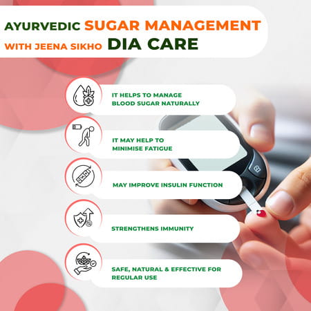Jeena Sikho Dia Care Juice | Ayurvedic Diabetes Care & Blood Sugar Support - 500 Ml (Pack Of 2)