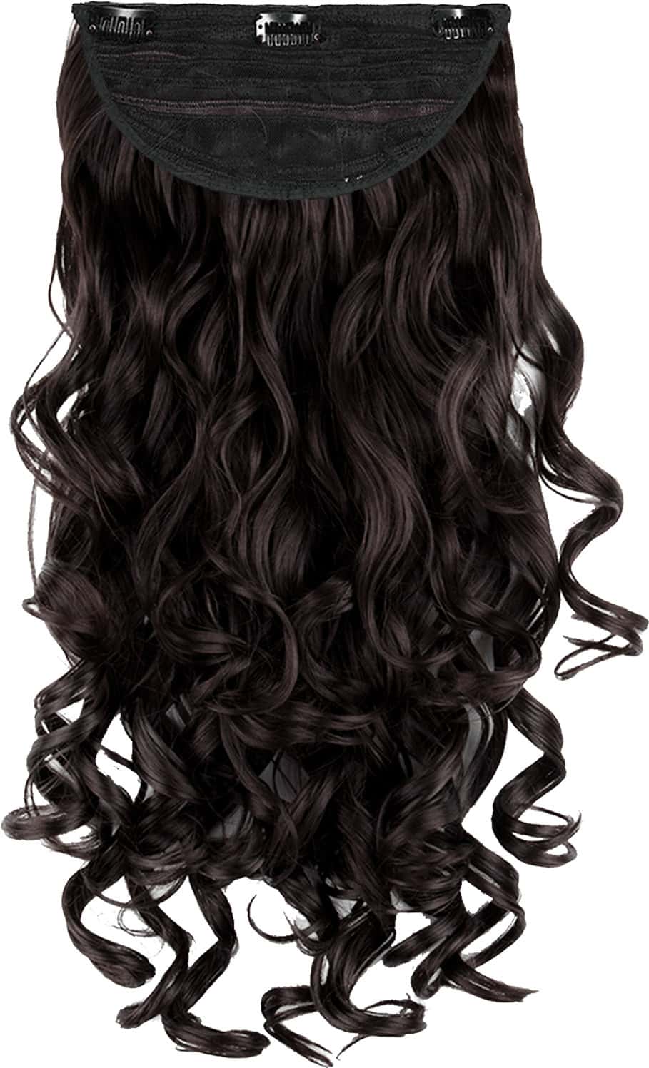 Streak Street Clip-In 24'' Soft Curls Dark Brown Hair Extensions