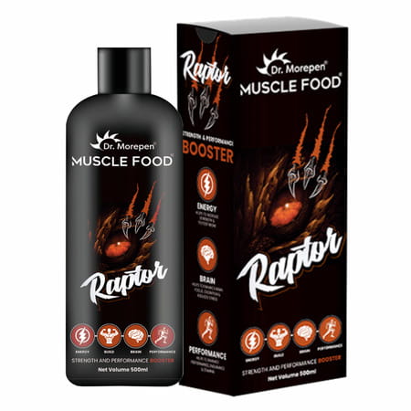 Dr. Morepen Muscle Food Raptor For Men | Ayurvedic Strength & Energy Support 500ml