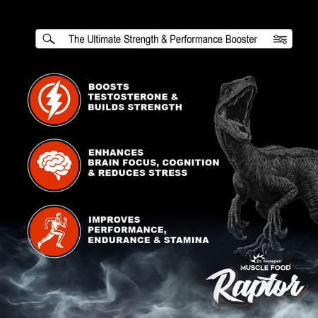 Dr. Morepen Muscle Food Raptor For Men | Ayurvedic Strength & Energy Support 500ml