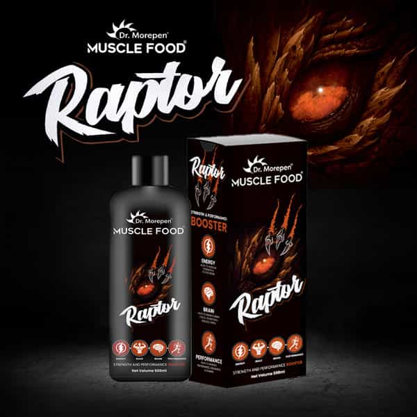 Dr. Morepen Muscle Food Raptor For Men | Ayurvedic Strength & Energy Support 500Ml