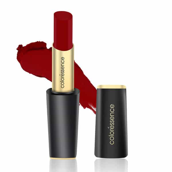 Coloressence Intense Long Wear Lip Color Non Sticky Moisturising Glossy Lipstick - Hot Red 8Gm
