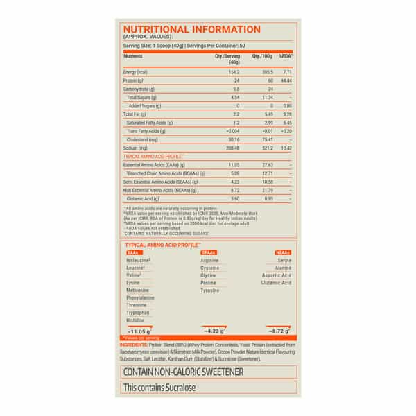 Fuel One Whey Protein (Rich Chocolate | 2Kg / 4.4Lbs) | 24G Protein