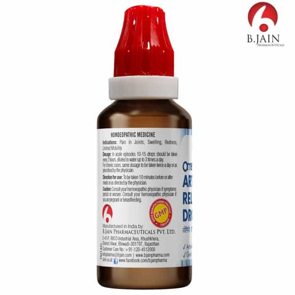 Bjain Omeo Arthro- Relief Drops For Arthritis & Gout Like Symptoms - 30Ml