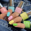 Debelle Gel Nail Polish Combo Set Of 5 Kiwi Lime Pastels -40Ml (8Ml Each)