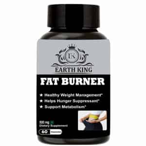 Earth King Fat Burner Capsule|hunger Suppressant & Weight Loss Supplement|unisex - 500mg 60 Capsules