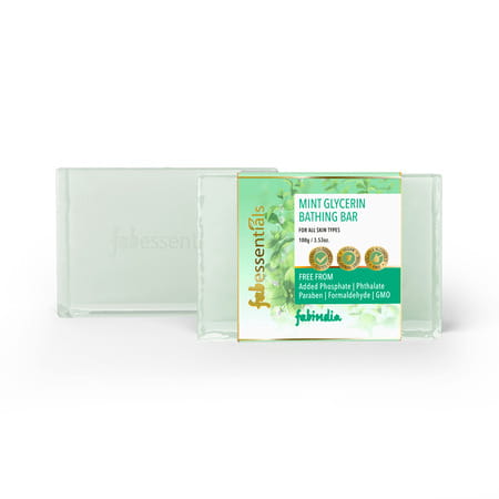 Fabessentials Mint Glycerin Bathing Bar - 100 Gm