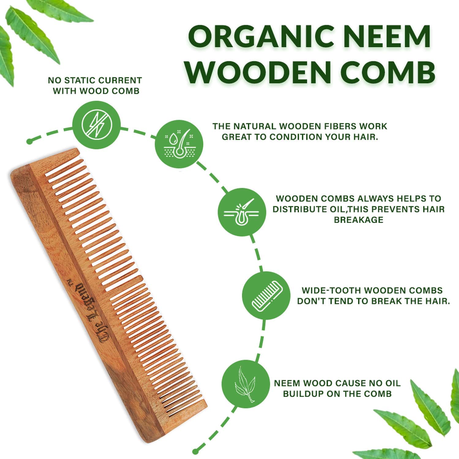 Buy THE LEGEND ORGANIC NEEM WOODEN COMB Online & Get Upto 60 OFF at