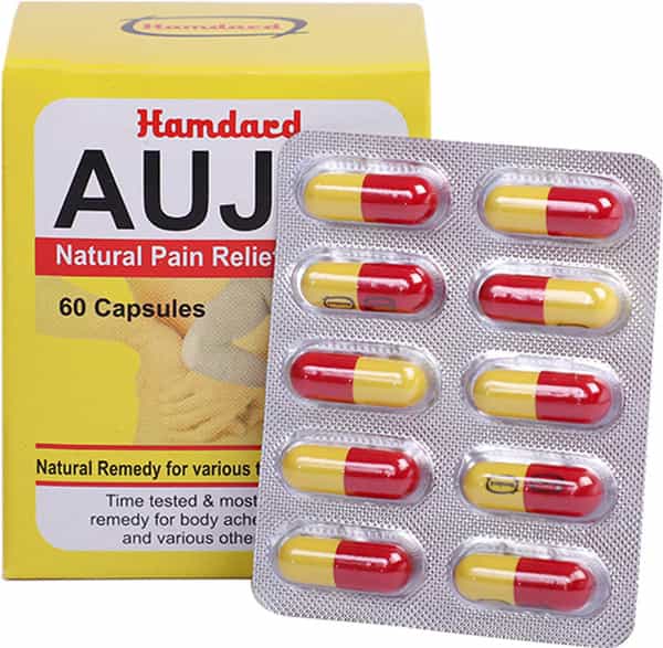 Hamdard Aujai Natural Pain Relief Remedy - 60 Capsules