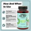 Daily All Day Stress Free | Ashwagandha Root | Chamomile For Sleep | Green Tea | 120 Capsules