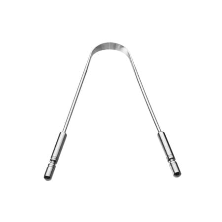 The Legend Thick Handle Medical Grade Steel Tongue Scraper