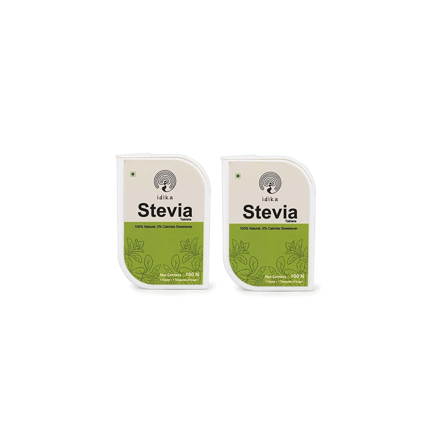 Idika Stevia 100 Tablets Diabetic Friendly 100% Natural Zero Calorie Sweetener (Pack Of 2)