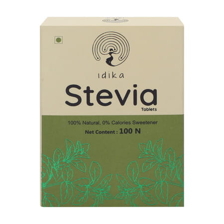 Idika Stevia 100 Tablets Diabetic Friendly 100% Natural Zero Calorie Sweetener (Pack Of 2)