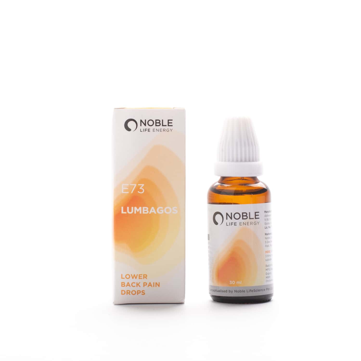 Noble Life Energy E73 Lumbagos - 30ml
