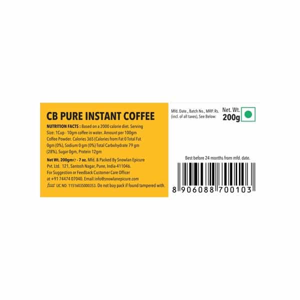Colombian Brew Pure Instant Coffee Strong 200G
