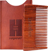 Hajamat Wooden Beard Comb Hand Crafted From Indian Rosewood (Sheesham)- Pocket Sized